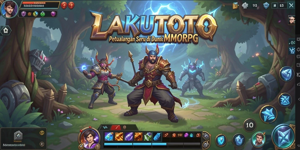 Tampilan gameplay mendebarkan dalam dunia fantasi LAKUTOTO.