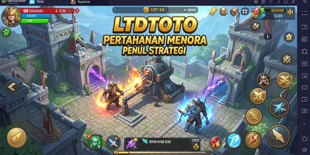 Tangkapan layar menunjukkan strategi menempatkan menara dalam LTDTOTO.