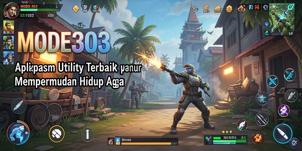 Tampilan antarmuka utama MODE303 yang menampilkan fitur utility yang intuitif.