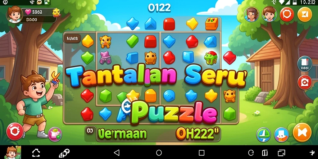 Screenshot gameplay OH222 menunjukkan keseruan dan tantangan permainan Puzzle.