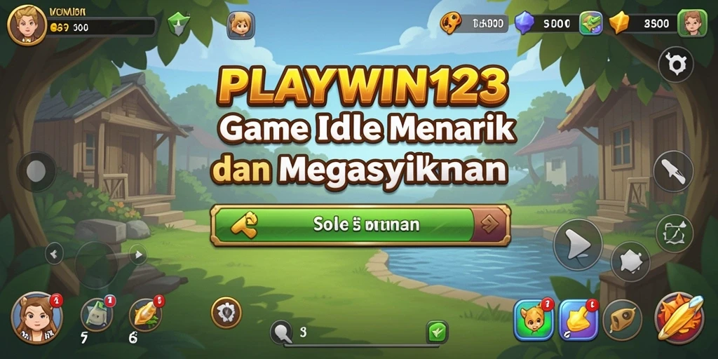 Tampilan gameplay mengasyikkan dalam PLAYWIN123 yang menunjukkan aksi idle.