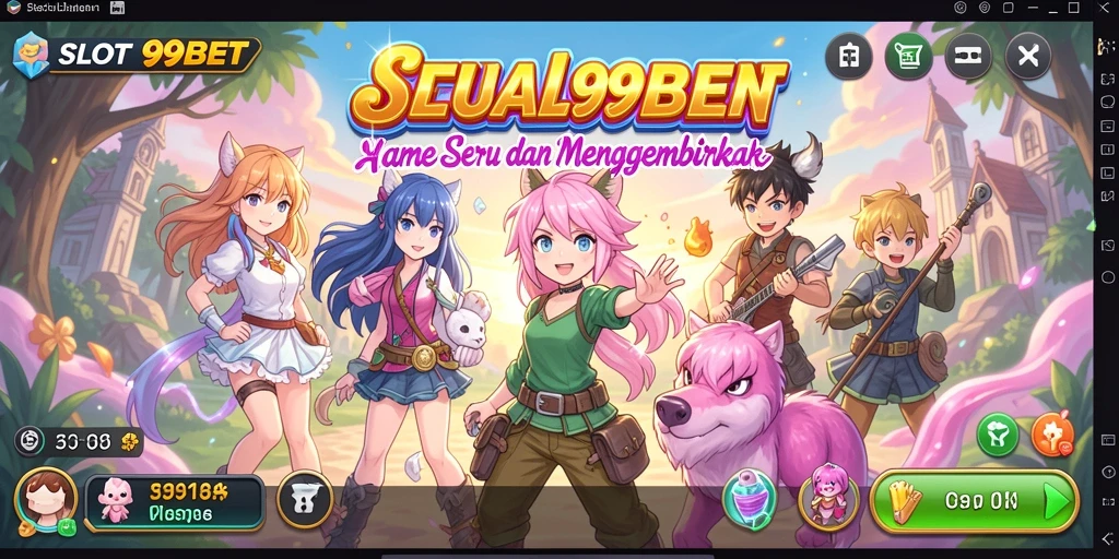 Tampilan visual menarik dari gameplay SLOT99BET yang penuh warna.