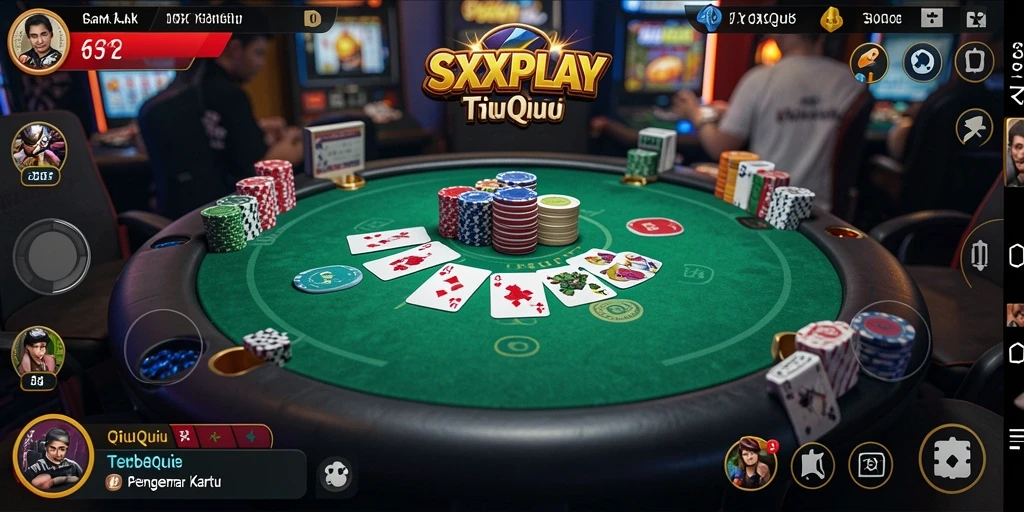 Tangkapan layar gameplay QiuQiu yang seru dan kompetitif.